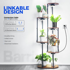 Barrina Puck Grow Light 18W showing installation with magnetic mount