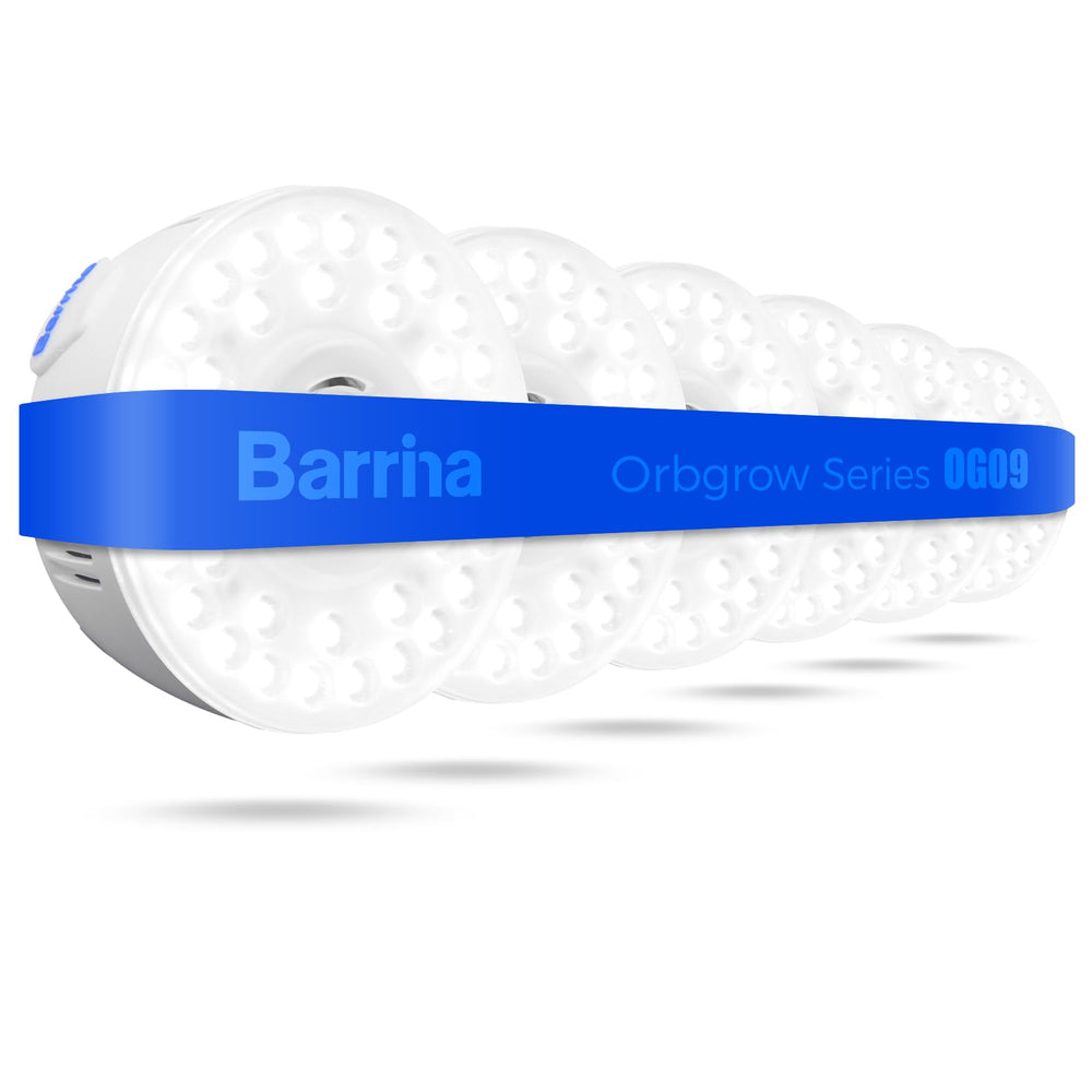 Barrina Puck Grow Light OG09 front view with 5000K white cover