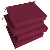 Basic Beyond Outdoor Chair Cushion set of 4 in burgundy color