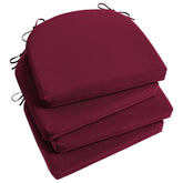 Basic Beyond Outdoor Chair Cushions Set of 4 in Burgundy