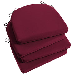Basic Beyond Outdoor Chair Cushions Set of 4 in Burgundy