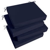 Basic Beyond Outdoor Chair Cushions Set of 4 in Navy, front view