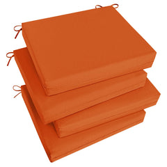 Basic Beyond Outdoor Chair Cushions Set of 4 in orange