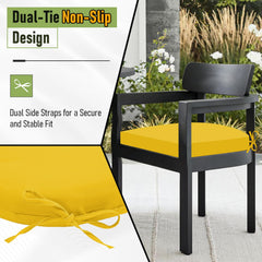 Basic Beyond Outdoor Chair Cushions side view on chair