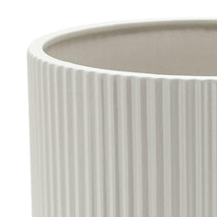 Basics 8-inch ceramic planter pot side view