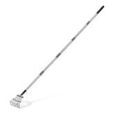 Basics Garden Rake with adjustable handle in olive colour