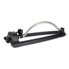 Basics Oscillating Lawn Sprinkler front view with 19 nozzles