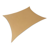 Basics Outdoor Patio Sun Shade Sail front view, sand colour