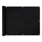 Basics Privacy Screen Fence 3 x 10 ft, Black front view