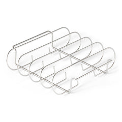 Basics Rib Rack for grilling, stainless steel, front view