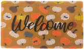 Bawnhaw Fall Welcome Faux Coir Doormat with vibrant pumpkin design