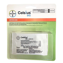 Bayer Celsius WG Easy Mix Packet back view with instructions