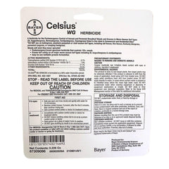 Bayer Celsius WG Easy Mix Packet on a garden table