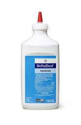 Bayer Delta Dust 1 lb pest insecticide with puffer duster front view
