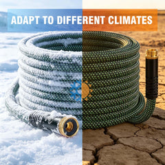 BazeSync 25FT Garden Hose coiled for storage