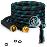 BazeSync Garden Hose 25FT blue model with 10-function nozzle