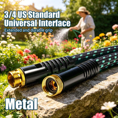 BazeSync Garden Hose coiled on patio