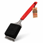 BBQ-Aid Bristle Free Grill Brush front view with ergonomic handle