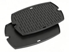 bbq777 Cast Iron Grill Griddle for Weber Q1200 front view