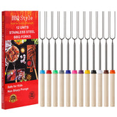 BBQStyle marshmallow roasting sticks set front view