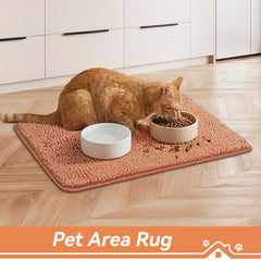Bcoimo Cat Door Mat in use by an entryway
