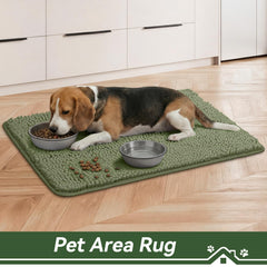 Bcoimo Super Absorbent Dog Door Mat packaging with product details