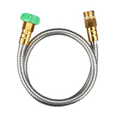 Beaulife 3FT stainless steel garden hose front view