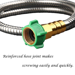 Beaulife stainless steel garden hose connector with reinforced joint