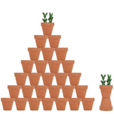 Becory 32pcs Mini Terracotta Pots 2 Inch with saucers