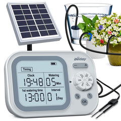 beday Solar Drip Irrigation System main unit with solar panel