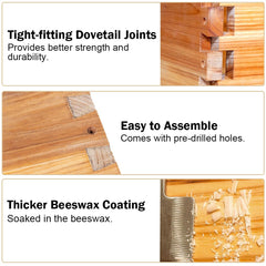 BeeCastle beehive frames and wax foundations included