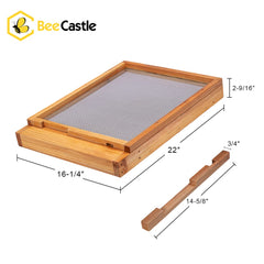 BeeCastle Beehive Screened Bottom Board side view
