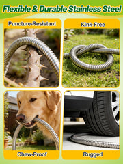 Beeplove 5ft garden hose in use for washing a car