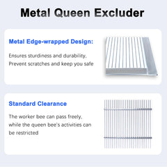BEEXTM Queen Excluder side view showing size
