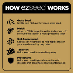 Before and after comparison using Scotts EZ Seed
