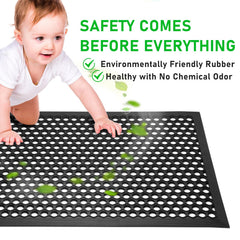 BEHERO Rubber Outdoor Mat on a patio entrance