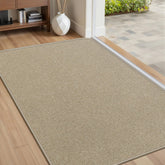 BEISIFLOOR Ultra Thin Door Mat 24x36 Khaki front view