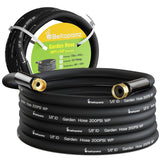 beitopamz 50ft garden hose with brass fittings, black