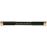 beitopamz Short Garden Hose 1ft black model front view with brass fittings