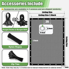 BELLE DURA Sun Shade Cloth with grommets and installation accessories