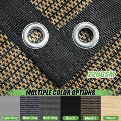 BELLE DURA sun shade cloth with included nylon ropes and bungee hooks