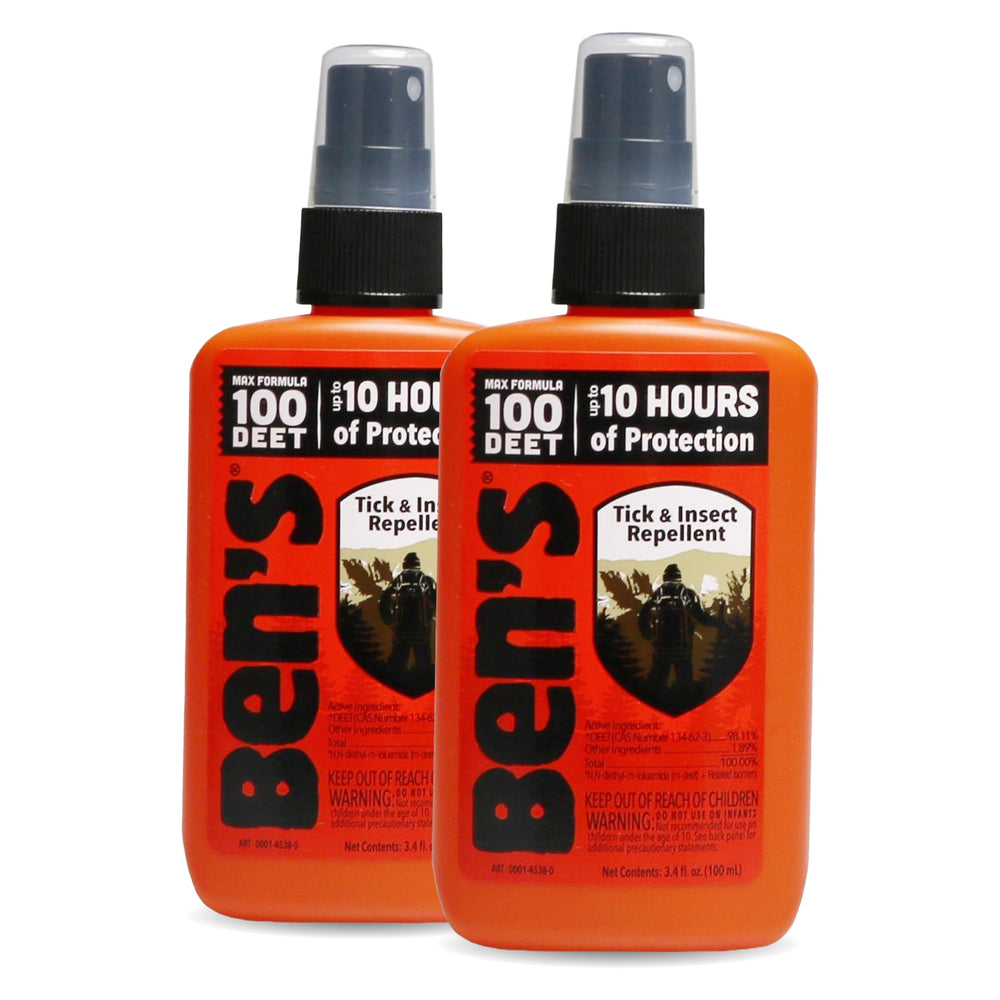 Ben's 100 DEET Tick & Insect Repellent Pump Spray, front view