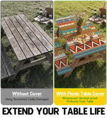 Bench covers from Wrakus Picnic Table Cover set