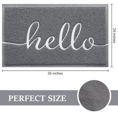 BeneathYourFeet Welcome Mat side view showing non-slip backing