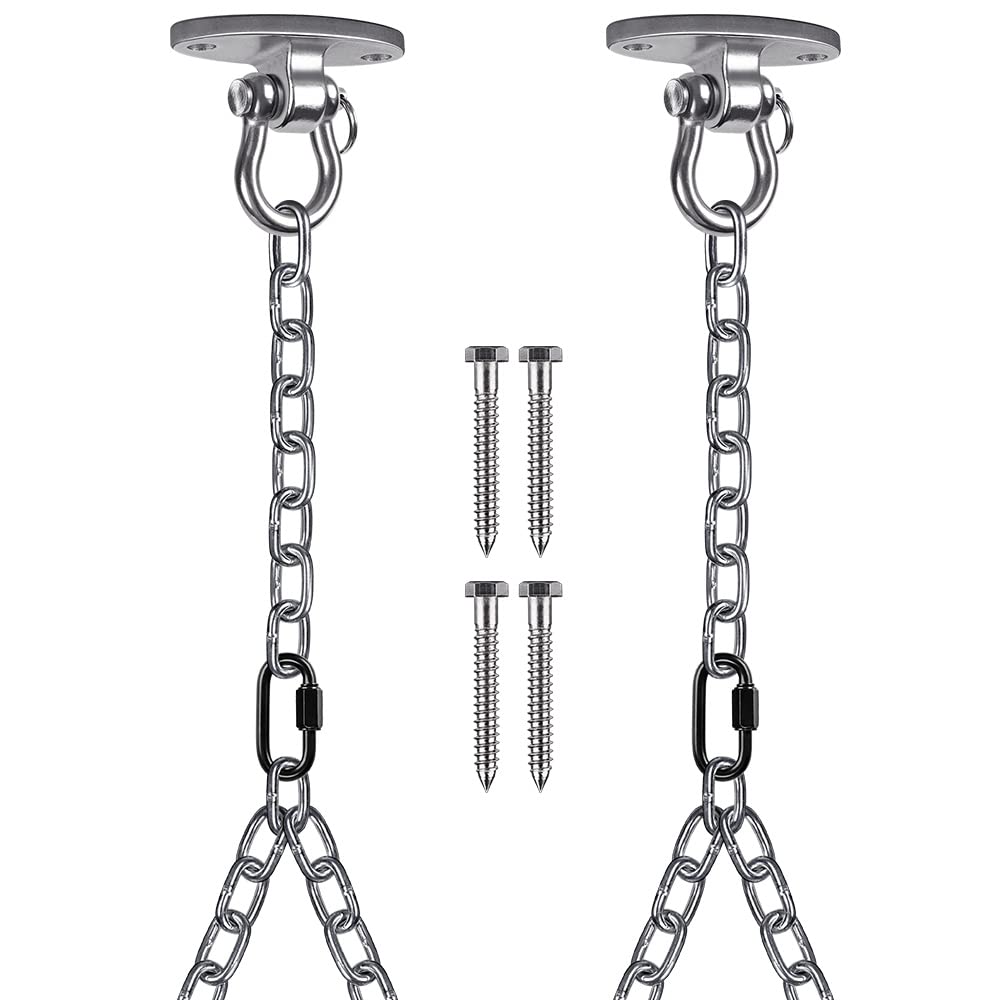 BeneLabel 105" porch swing chain with heavy-duty hooks