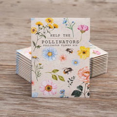 Bentley Seed Co. wildflower seed packets with care instructions on the back