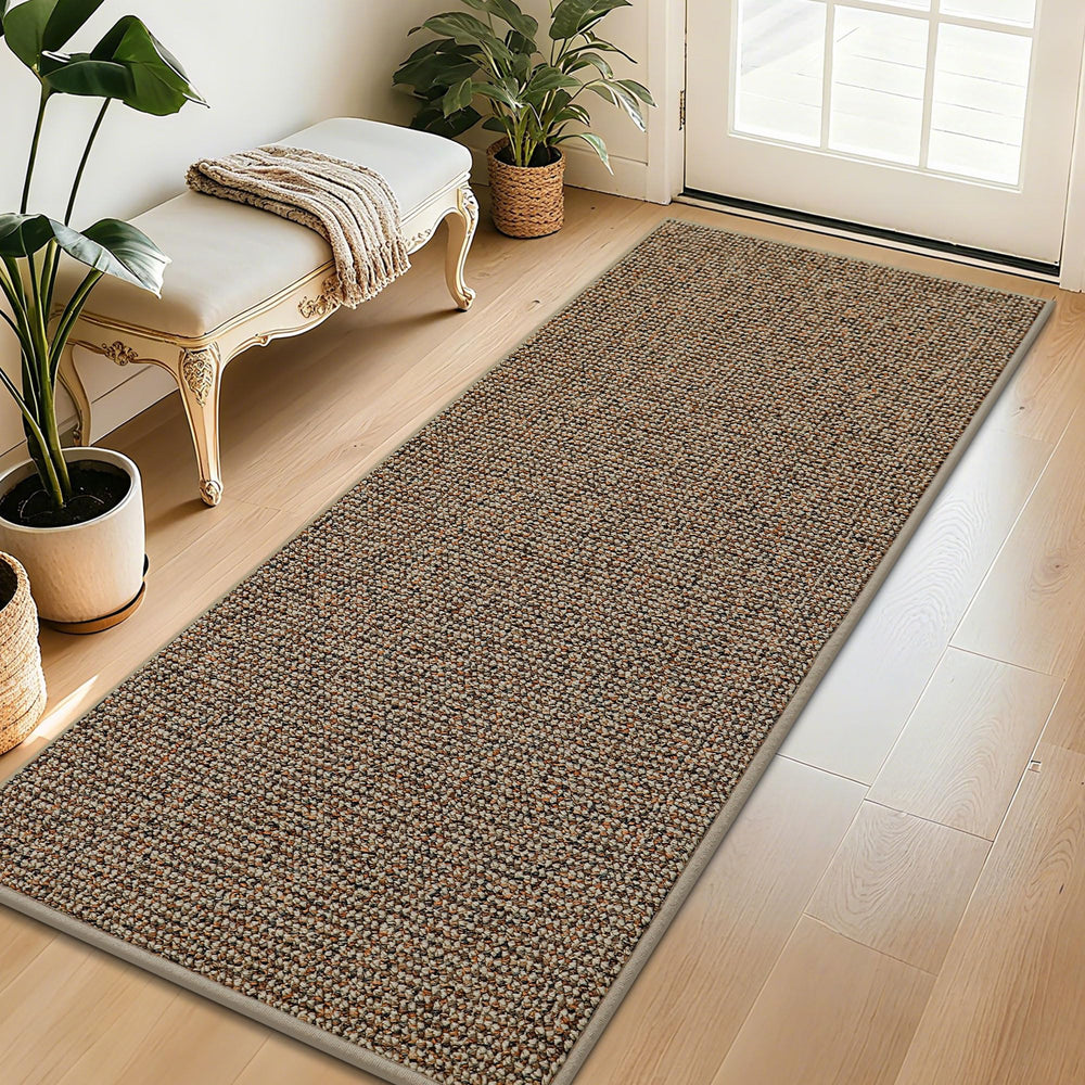 BEQHAUSE Dirt Trapper Door Mat 32" x 72" beige front view