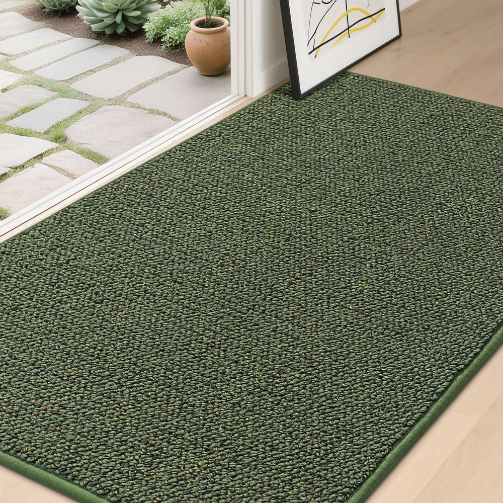 BEQHAUSE Dirt Trapper Door Mat 36" x 60" green front view