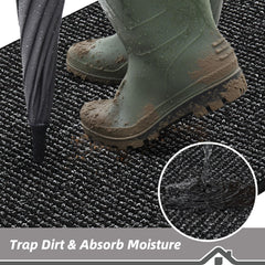 BEQHAUSE Dirt Trapper Door Mat in a home entryway