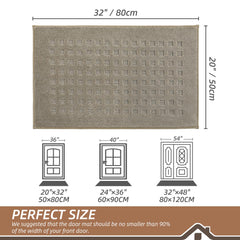 BEQHAUSE Dirt Trapper Door Mat showing waffle pattern